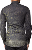 Black Royal Pet Portrait GOLD Dress Shirt 3