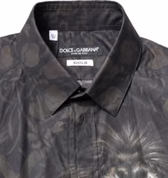 Black Royal Pet Portrait GOLD Dress Shirt 4