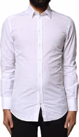 White GOLD Cotton Long Sleeves Dress Shirt 1