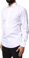 White Cotton Long Sleeves Formal Dress Shirt 2