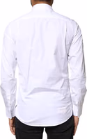 White Cotton Long Sleeves Formal Dress Shirt 3