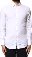 White GOLD Cotton Long Sleeves Dress Shirt 1