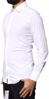 White GOLD Cotton Long Sleeves Dress Shirt 2