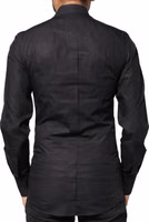 Black GOLD Cross Embellished Men Dress Shirt 3