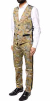 Multicolor Camouflage SICILIA 3 Piece Suit 5