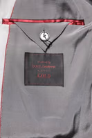 Light Gray Wool GOLD 2 Piece Formal Suit 5