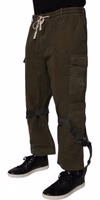 Brown Cotton Stretch Cargo Pants 2