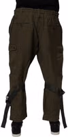 Brown Cotton Stretch Cargo Pants 3