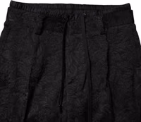 Black Brocade Polyester Skinny Dress Pants 4