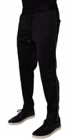 Black Polyester Men Jogger Sweatpants Pants 2