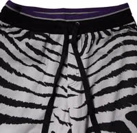 Black White Zebra Men Jogger Sweatpants Pants 4
