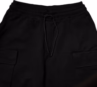 Black Cotton Men Cargo Jogger Sweatpants Pants 4