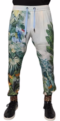 Multicolor Tropical Jogger Sweatpants Pants