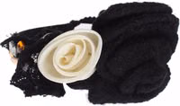 Diadem Headband Tiara White Rose Crystal Hair Gold 2