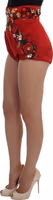 Red Silk Crystal Roses Shorts 2