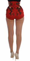 Red Silk Roses Sicily Shorts 1