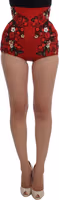 Red Silk Roses Sicily Shorts 4