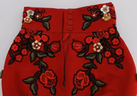 Red Silk Roses Sicily Shorts 5