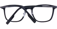 Black Plastic & Titanium Glasses (Frames) 3