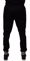 Black Cotton Stretch Jogger Sweatpants Pants 3