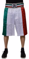Multicolor Italia Polyester Bermuda Shorts 1