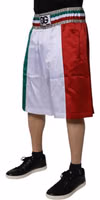 Multicolor Italia Polyester Bermuda Shorts 2