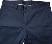 Blue Cotton Mid Waist Men Bermuda Shorts 4