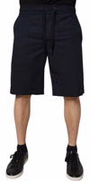 Dark Blue Cotton Bermuda Sweatshorts Shorts 1