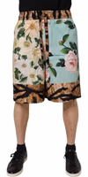 Multicolor Floral Print Men Bermuda Shorts 1