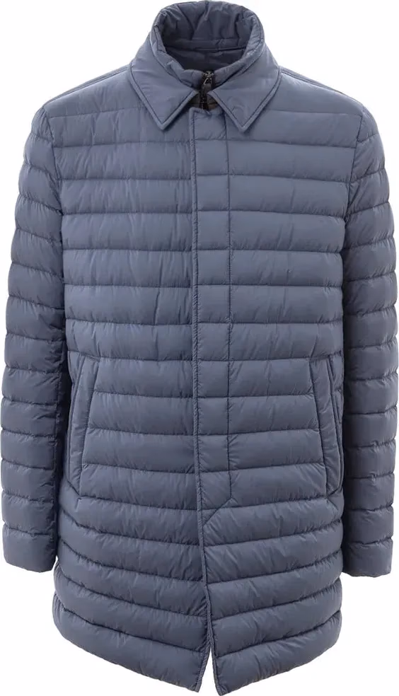 Blue Polyester Coat