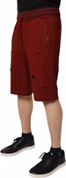 Bordeaux Cotton Bermuda Men Sweatshorts Shorts 2