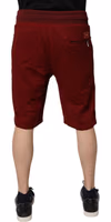 Bordeaux Cotton Bermuda Men Sweatshorts Shorts 3