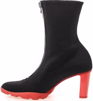 Black Neoprene Ankle Boots 2