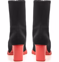 Black Neoprene Ankle Boots 4