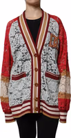Multicolor Floral Lace Cardigan Sweater 1