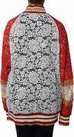 Multicolor Floral Lace Cardigan Sweater 3