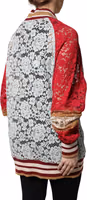 Multicolor Floral Lace Cardigan Sweater 4