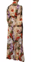 Multicolor Floral Wide Leg Jumpsuit Dress 4