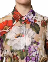Multicolor Floral Wide Leg Jumpsuit Dress 5