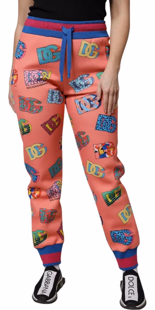 Pink Logo Monogram Jogger Sweatpants Pants