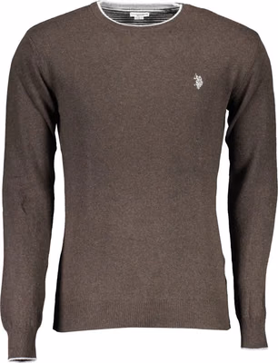 Brown Wool Men's Sweater