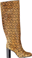 Beige Leather Women Boot 1