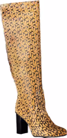 Beige Leather Women Boot 2