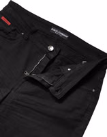 Black Cotton High Waist Skinny Denim Jeans 5