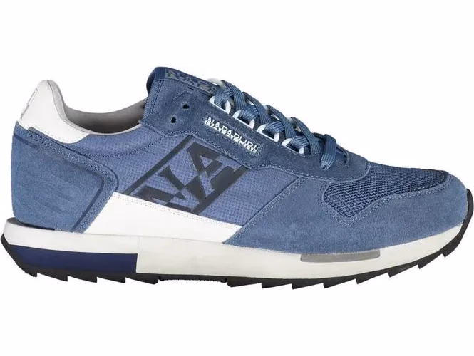 Blue Polyester Sneaker