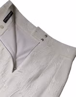 White High Waist Knee Length Pencil Skirt 5