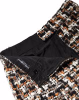 Multicolor High Waist Tartan Tweed Mini Skirt 5