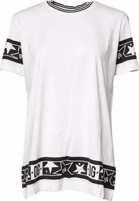 White #DGMillennials Cotton Crewneck T-shirt