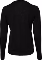 Black Wool Knit Crew Neck Pullover Sweater 3