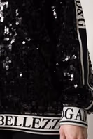 Black DG Queen Sequin Pullover Sweater 5